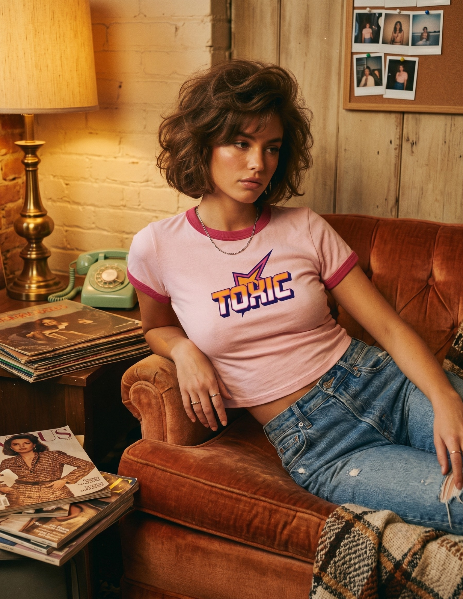 Ringer Baby Tee - Pink x Rose