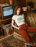 Ringer Baby Tee - White x Green