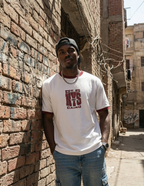 Ringer Tee White x Red