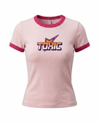Ringer Baby Tee - Pink x Rose