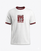 Ringer Tee White x Red