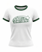 Ringer Baby Tee - White x Green