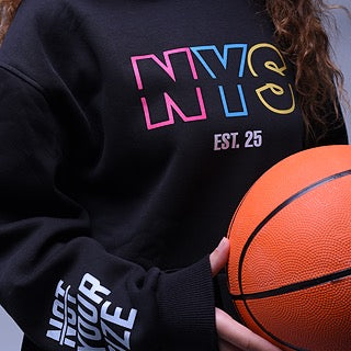 NYS Black Oversized Hoodie | Unisex