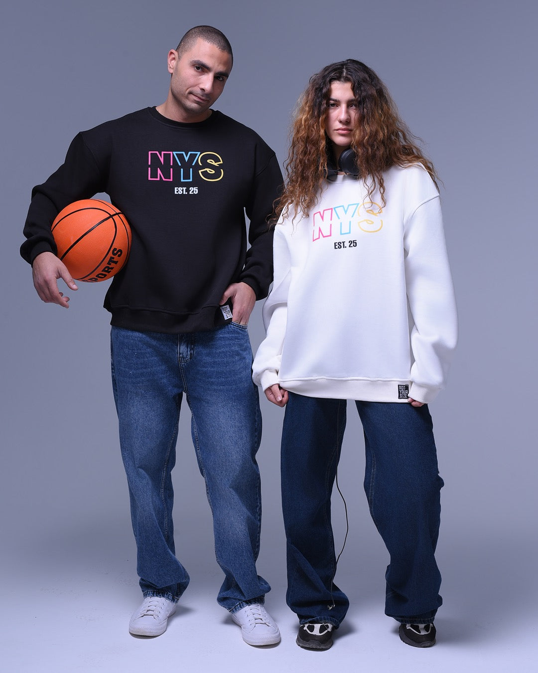 NYS | Oversized Crewneck | Relaxed Fit | For Unisex