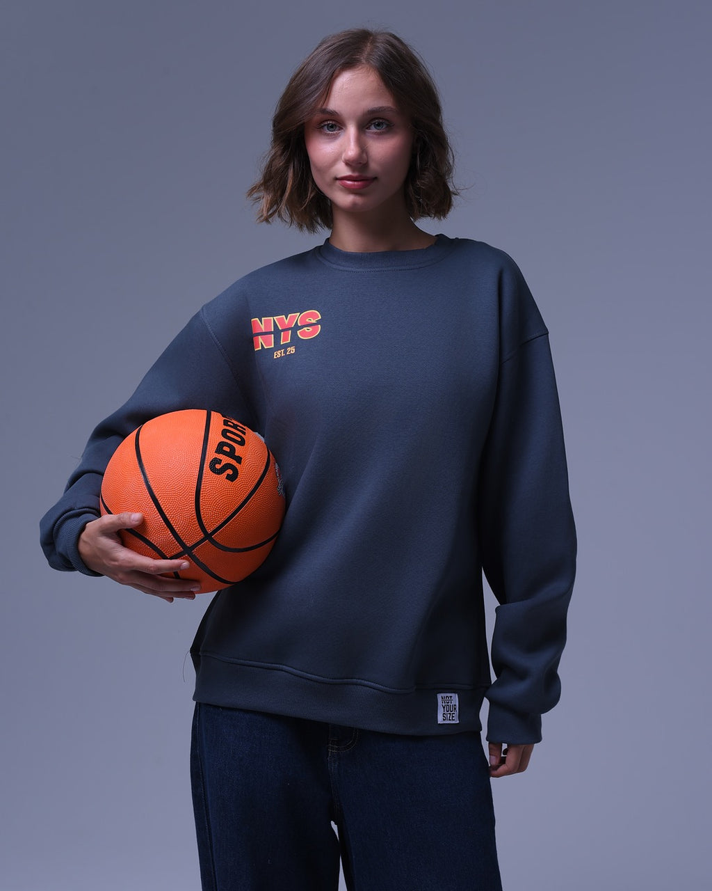 Basic NYS | Oversized Crewneck | Relaxed Fit | For Unisex