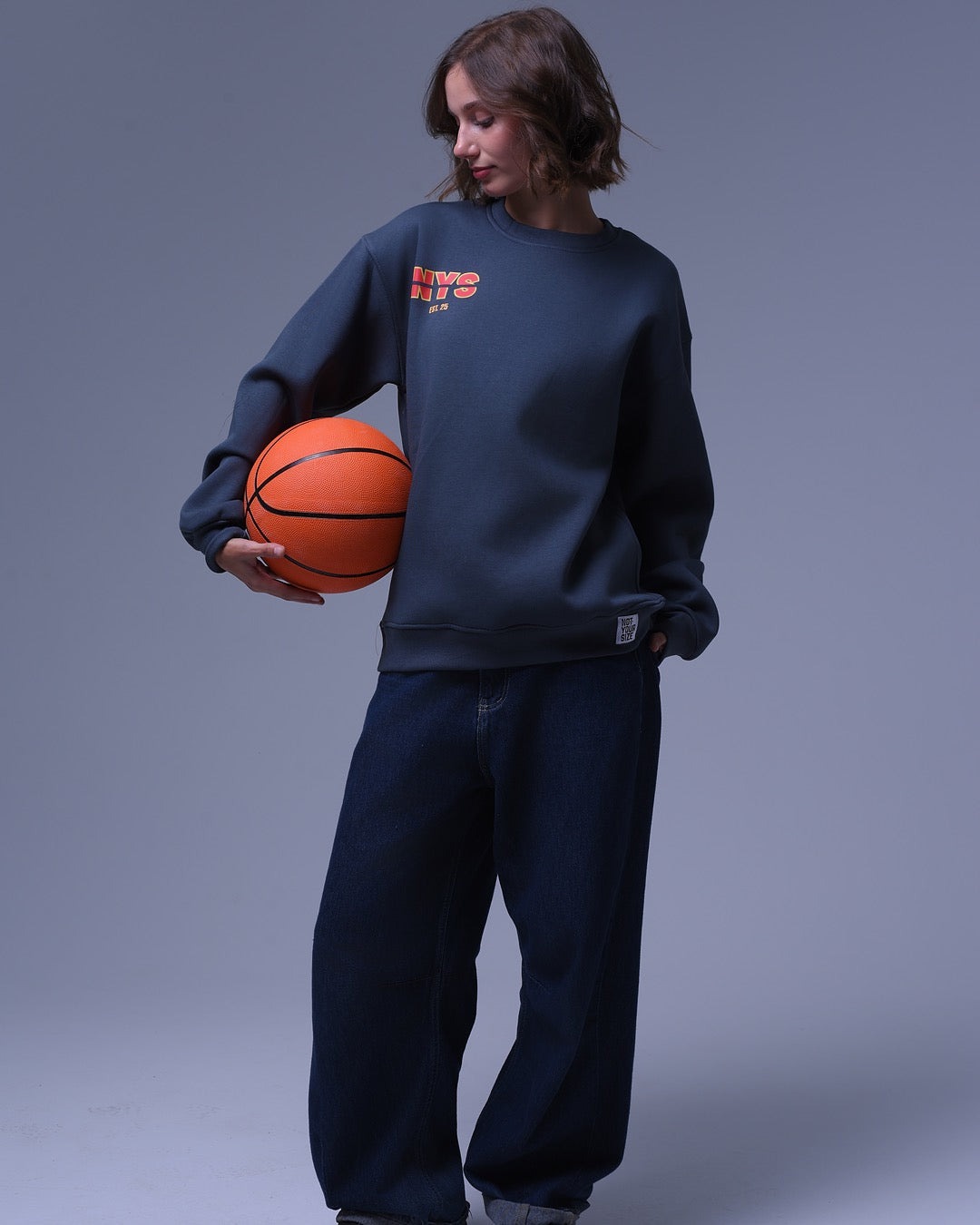 Basic NYS | Oversized Crewneck | Relaxed Fit | For Unisex