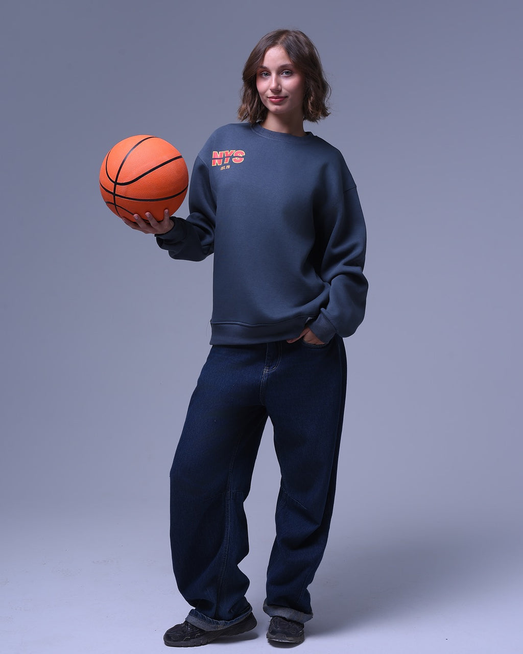Basic NYS | Oversized Crewneck | Relaxed Fit | For Unisex