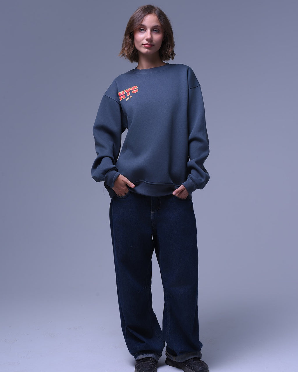 Basic NYS | Oversized Crewneck | Relaxed Fit | For Unisex