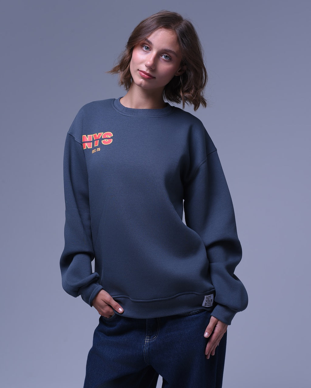 Basic NYS | Oversized Crewneck | Relaxed Fit | For Unisex