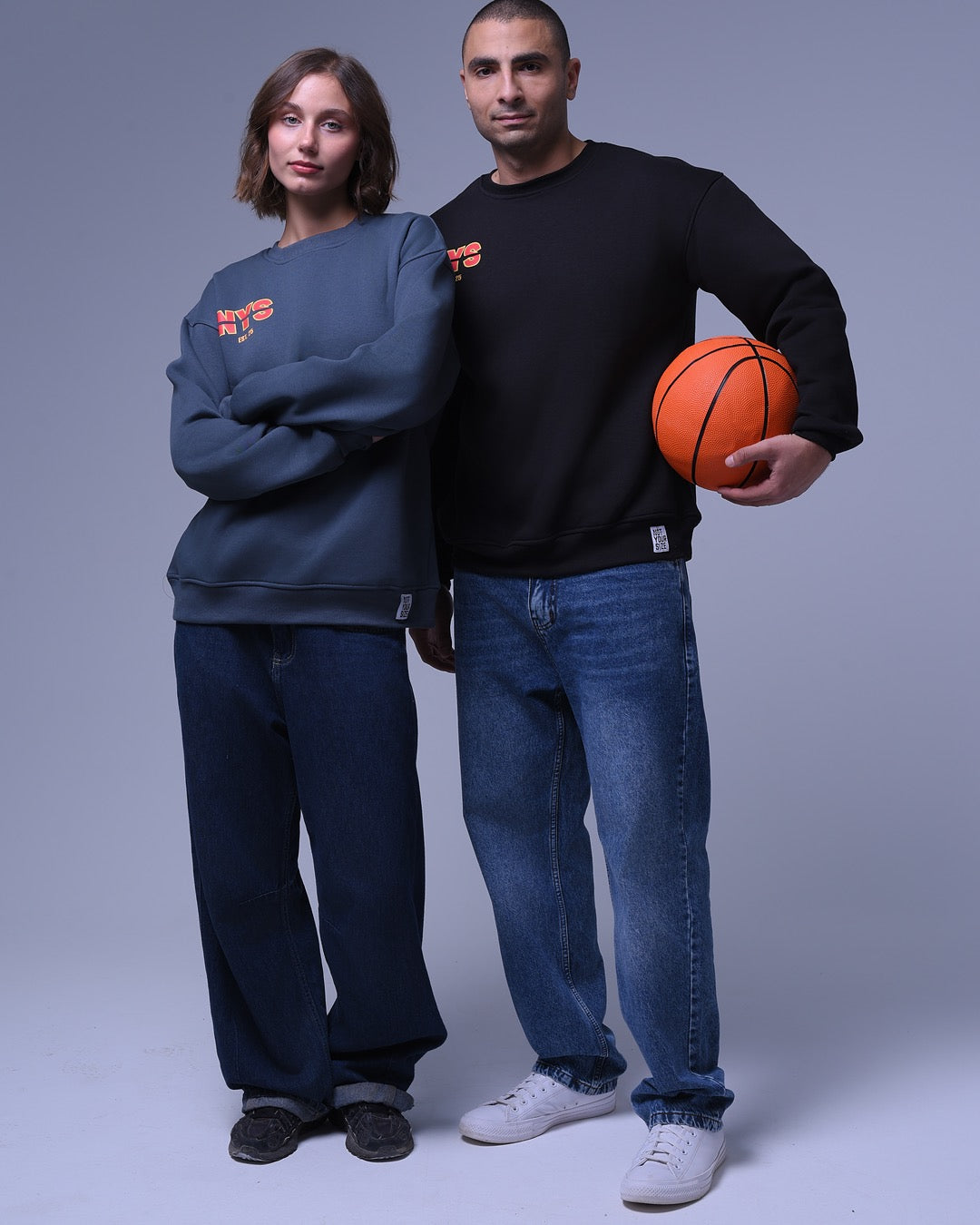 Basic NYS | Oversized Crewneck | Relaxed Fit | For Unisex