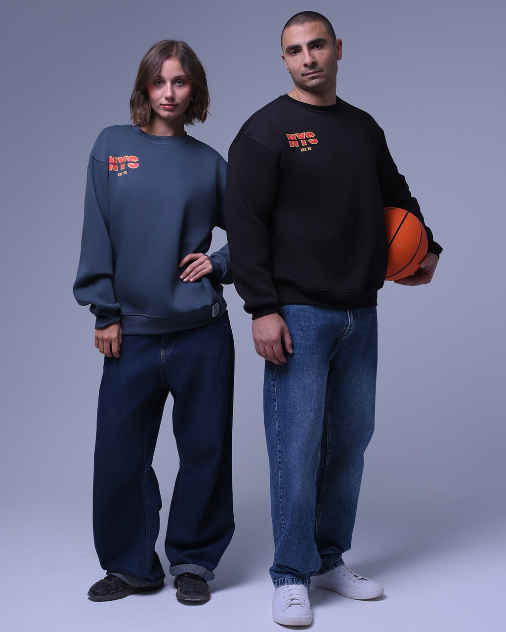 Basic NYS | Oversized Crewneck | Relaxed Fit | For Unisex