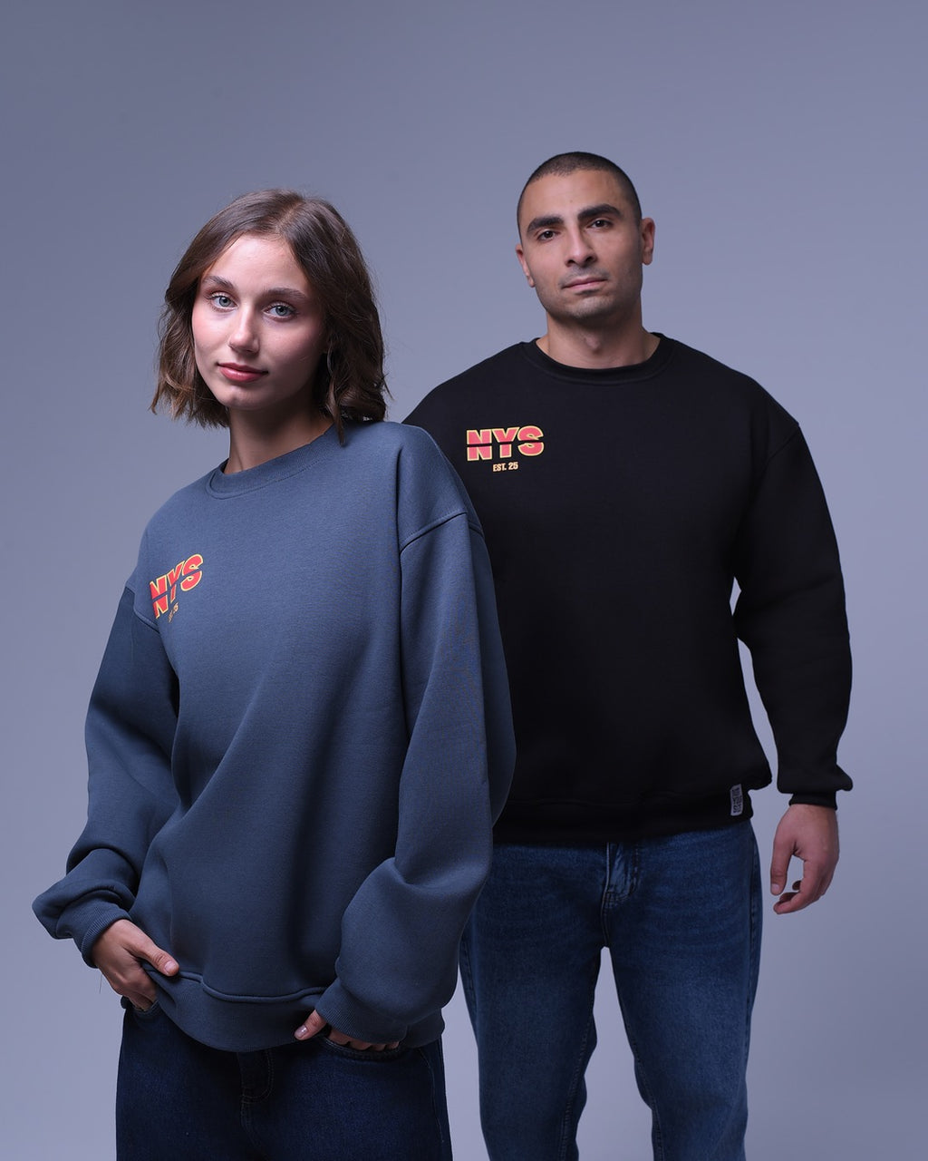 Basic NYS | Oversized Crewneck | Relaxed Fit | For Unisex