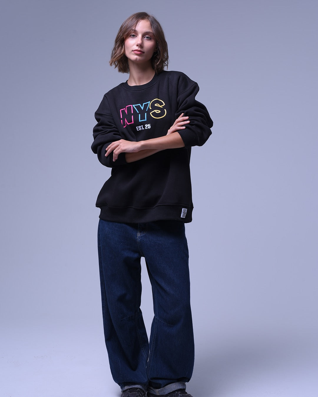 NYS | Oversized Crewneck | Relaxed Fit | For Unisex