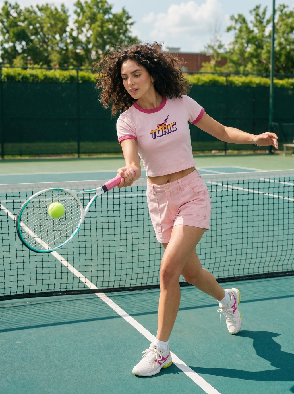 Toxic Ringer Baby Tee - Pink x Rose