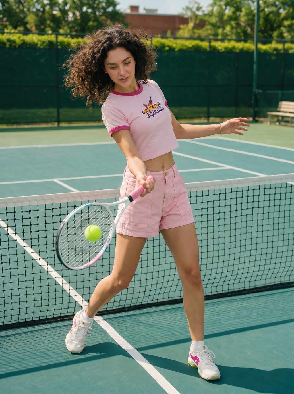 Toxic Ringer Baby Tee - Pink x Rose