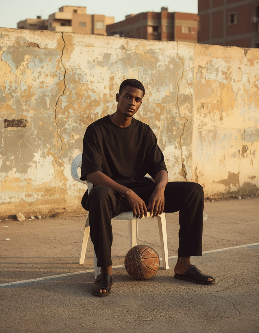 Basic Black Oversized Tee
