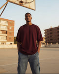 Basic Burgundy Oversized Tee