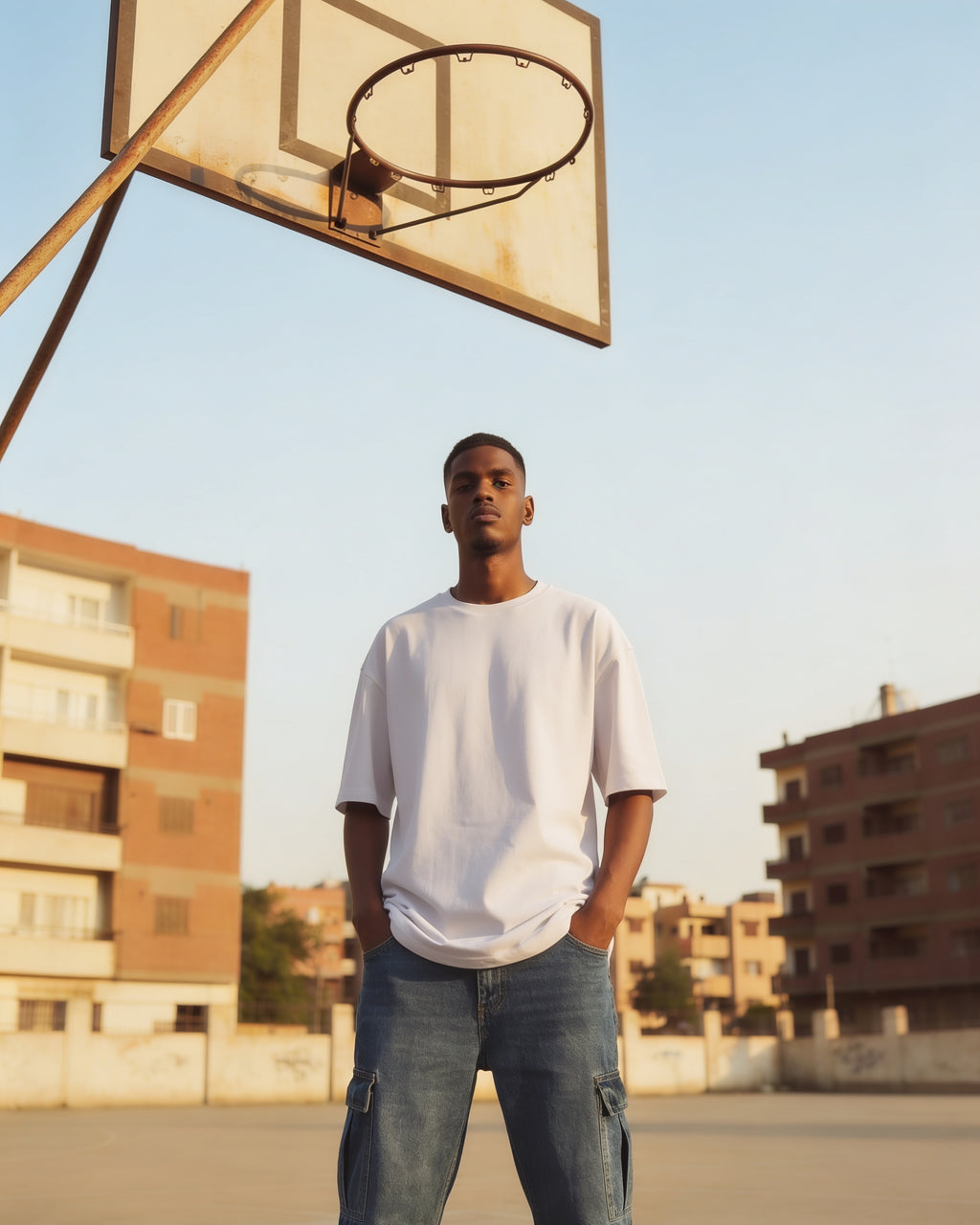 Basic White Oversized Tee